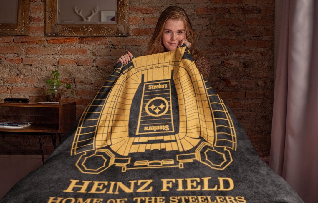 Pittsburgh Steelers Heinz Field Blanket Black Etsy