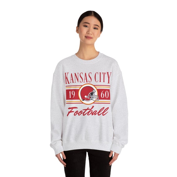 Vintage Style Kansas City Football Sweatshirt Kansas City Chiefs Crewneck Hoodie Retro Kansas City Unisex Sweater Football Sweatshirt Etsy UK
