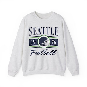 Vintage Style Seattle Football Sweatshirt, Seattle Seahawks Crewneck Hoodie, Retro Seattle Unisex Sweater, Vintage Football Sweatshirt