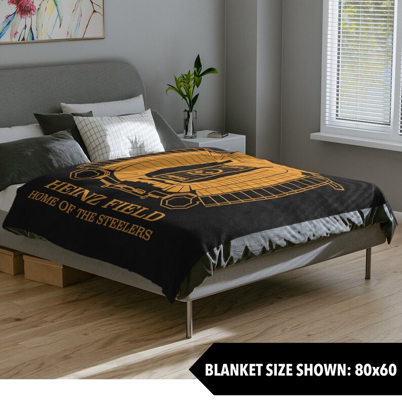 Pittsburgh Steelers Heinz Field Blanket Black Etsy
