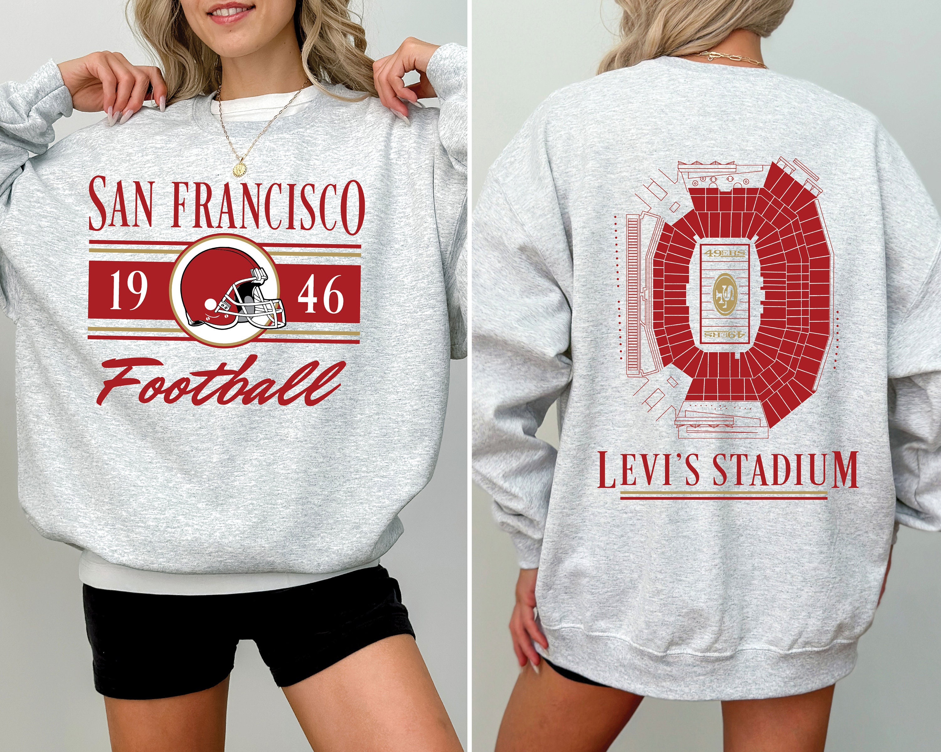 49Ers Sweatshirt Throwback Rank Top San Francisco Football Vintage