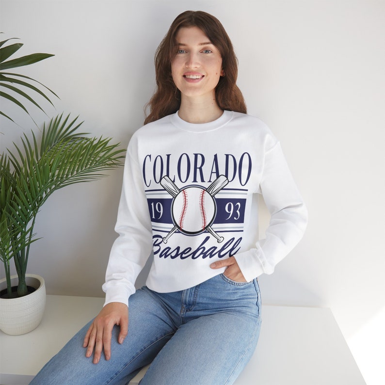 Vintage Style Colorado Baseball Sweatshirt, Colorado Rockies Crewneck ...