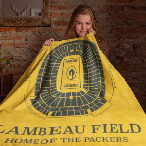 Green Bay Packers Lambeau Field Blanket - Yellow