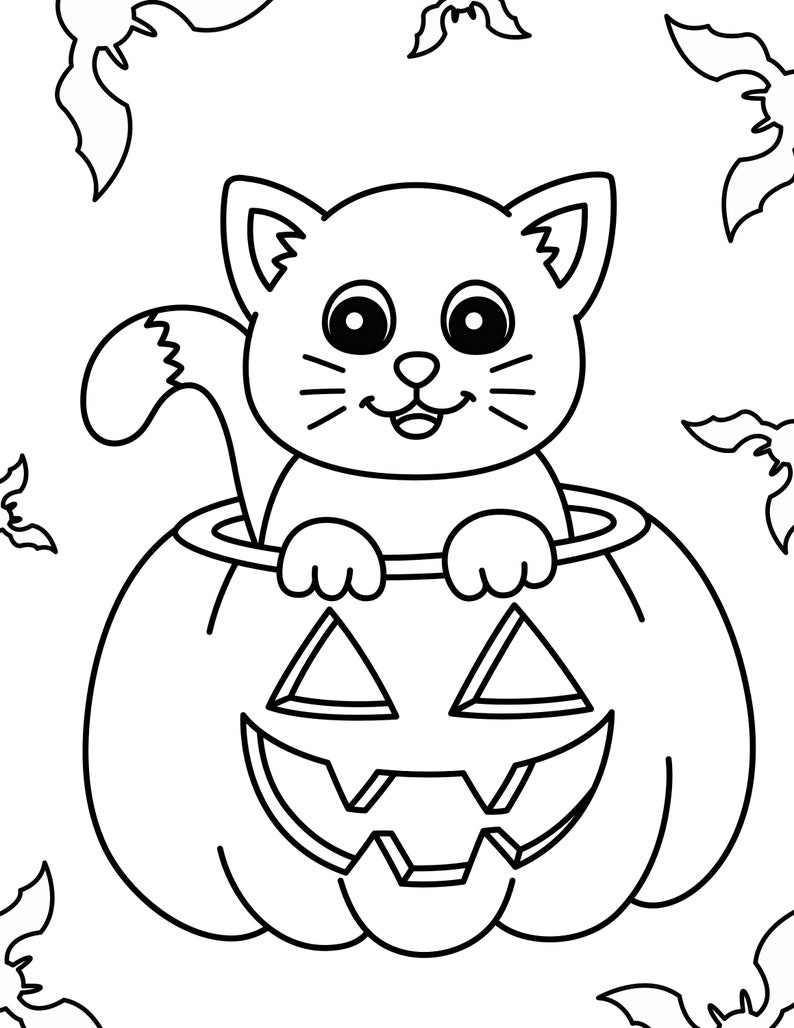 25 Printable Coloring Pages for Kids, PDF Instant Printable Digital ...
