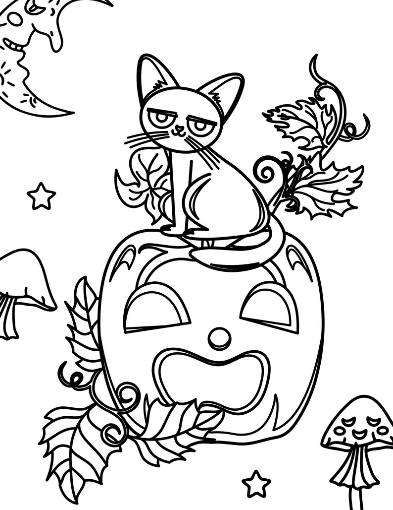 25 Printable Coloring Pages for Kids, PDF Instant Printable Digital ...