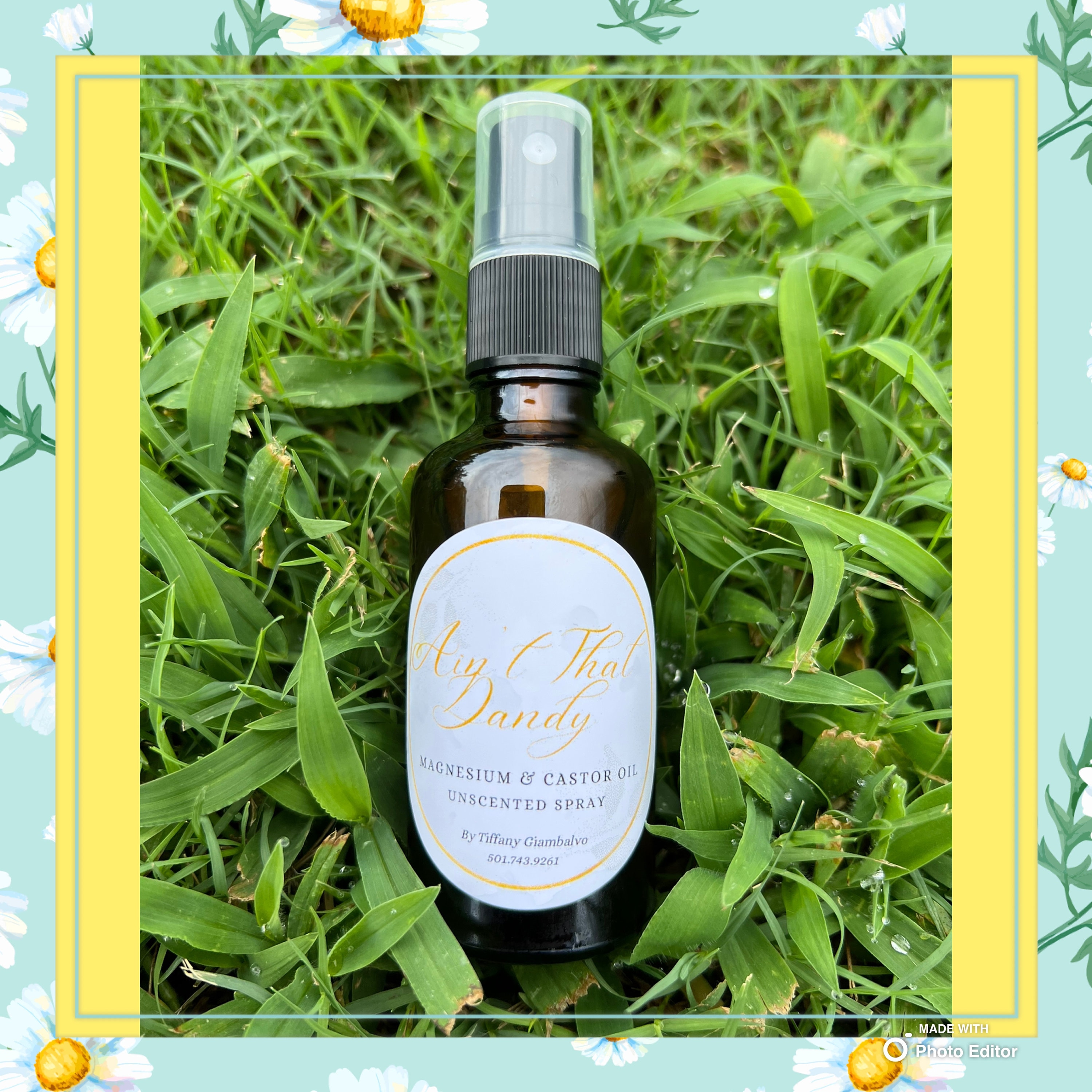Magnesium Spray with added Castor Oil