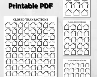 Printable Real estate success tracker