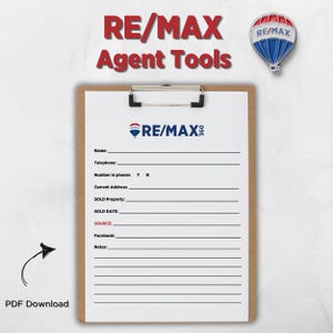 RE/MAX Agent info sheet - PDF