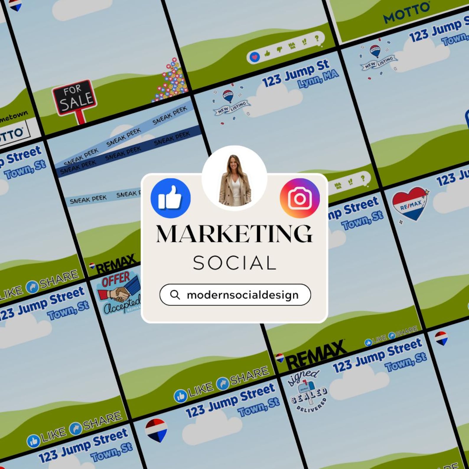 25 REMAX New Logo Template for Instagram Canva Facebook - Etsy