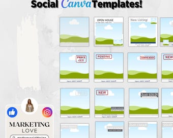 20 Gray Real Estate Social Media Template Instagram and Facebook