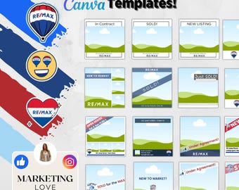 37 RE/MAX Social media templates for Insta and Facebook