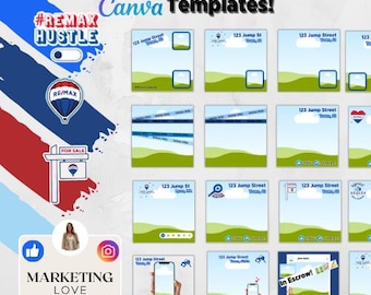 23 RE/MAX canva social media templates Instagram and facebook