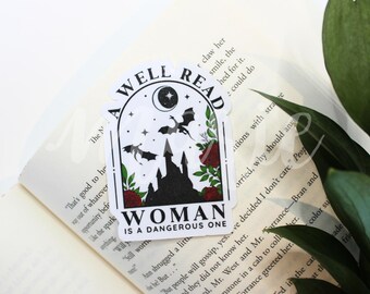 Fantasy Book Readers, Reader Stickers, Dragon Sticker, Rose Stickers, Fantasy Stickers,  Kindle Stickers, Laptop Sticker, Matte Sticker