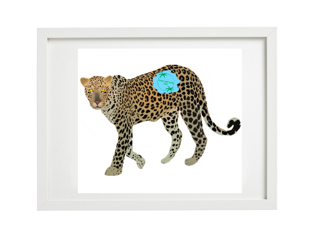 Leopard Digital Art, Printable Painting,printable Wall Art, Nursery ...