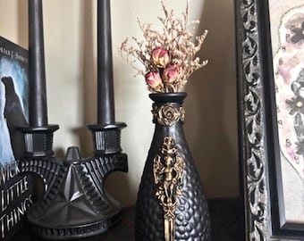 Winged Angel With Sword Vase, Archangel Decor