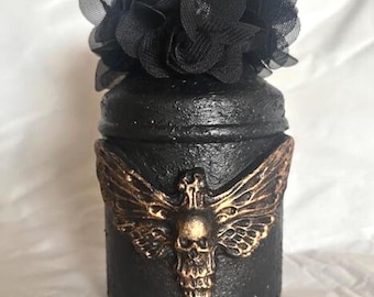 Death's Head Moth Bud Vase, Hawk Moth Shelf Decor