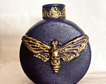 Death's Head Moth Vase, Entomology Hawk Moth Bud Vase