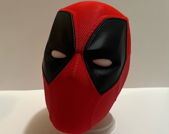 Deadpool Mask Replica Cosplay Mask - Red and Black Mask - Superhero Mask - Halloween