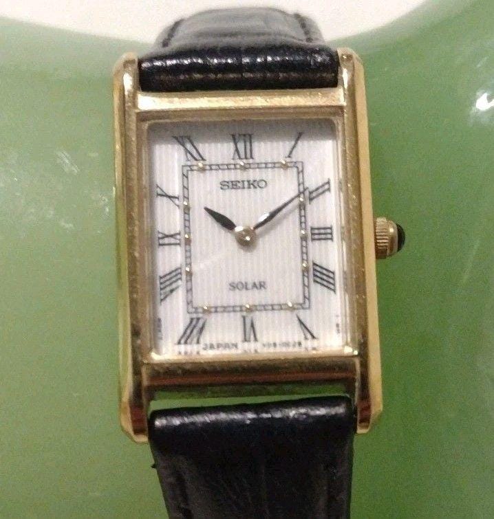 Seiko Tank Watch Ladies - Etsy Finland