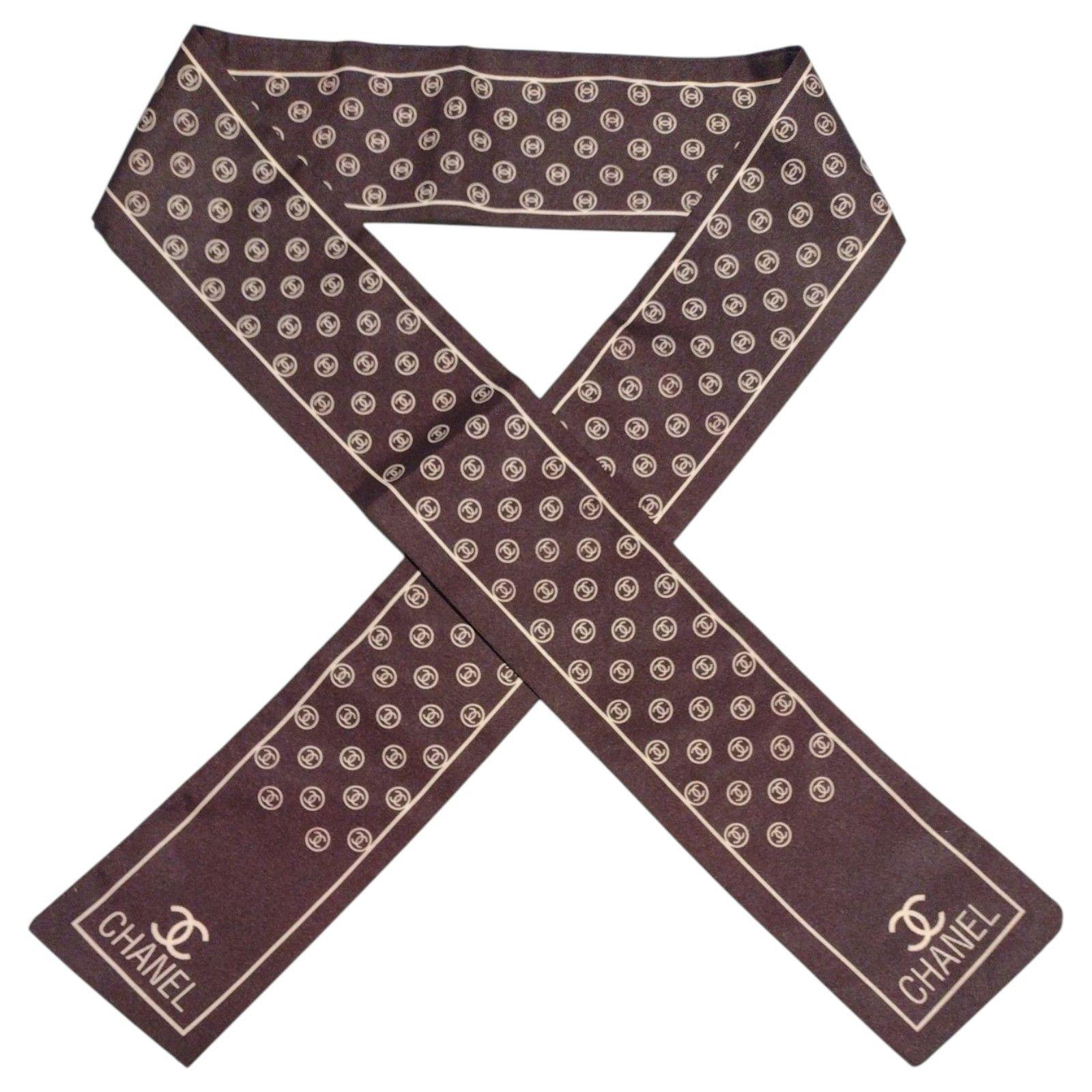 Vintage silk scarf chanel - Etsy 日本