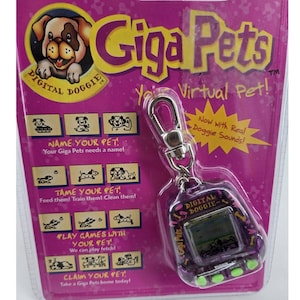 Giga Pet Kitty & Doggie ゴールド たまごっち RARE* Giga Pets