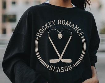 Hockey Romance Season Sweatshirt | Book Club Crewneck | Bookish Sports Romance Unisex Sweatshirt