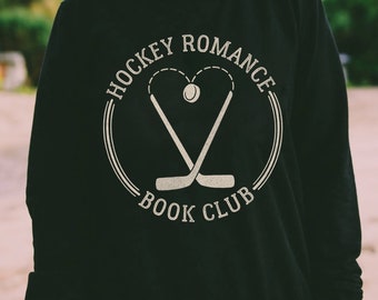 Hockey Romance Book Club Sweatshirt | Booktok Merch Crewneck | Bookish Sports Romance Unisex Sweatshirt