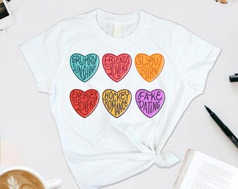 Romance Book Tropes T-Shirt | Romance Book Lovers Shirt | Valentine’s Day Unisex Tee