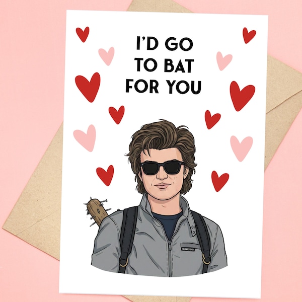 Steve Harrington - Stranger Things Inspired - Jo Keery -  Djo Valentine Card (Digital Download)