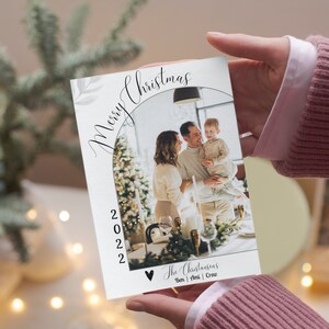 Simple Christmas Card | Editable Minimalist Merry Christmas Card | Christmas Card