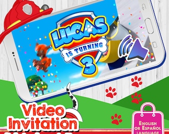 Invitación de cumpleaños animada y personalizada (digital)