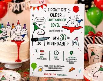 Flork Meme Birthday Invitation Template | Funny Editable Canva Invite | Instant Download | Funny Meme Invitation | Birthday Meme