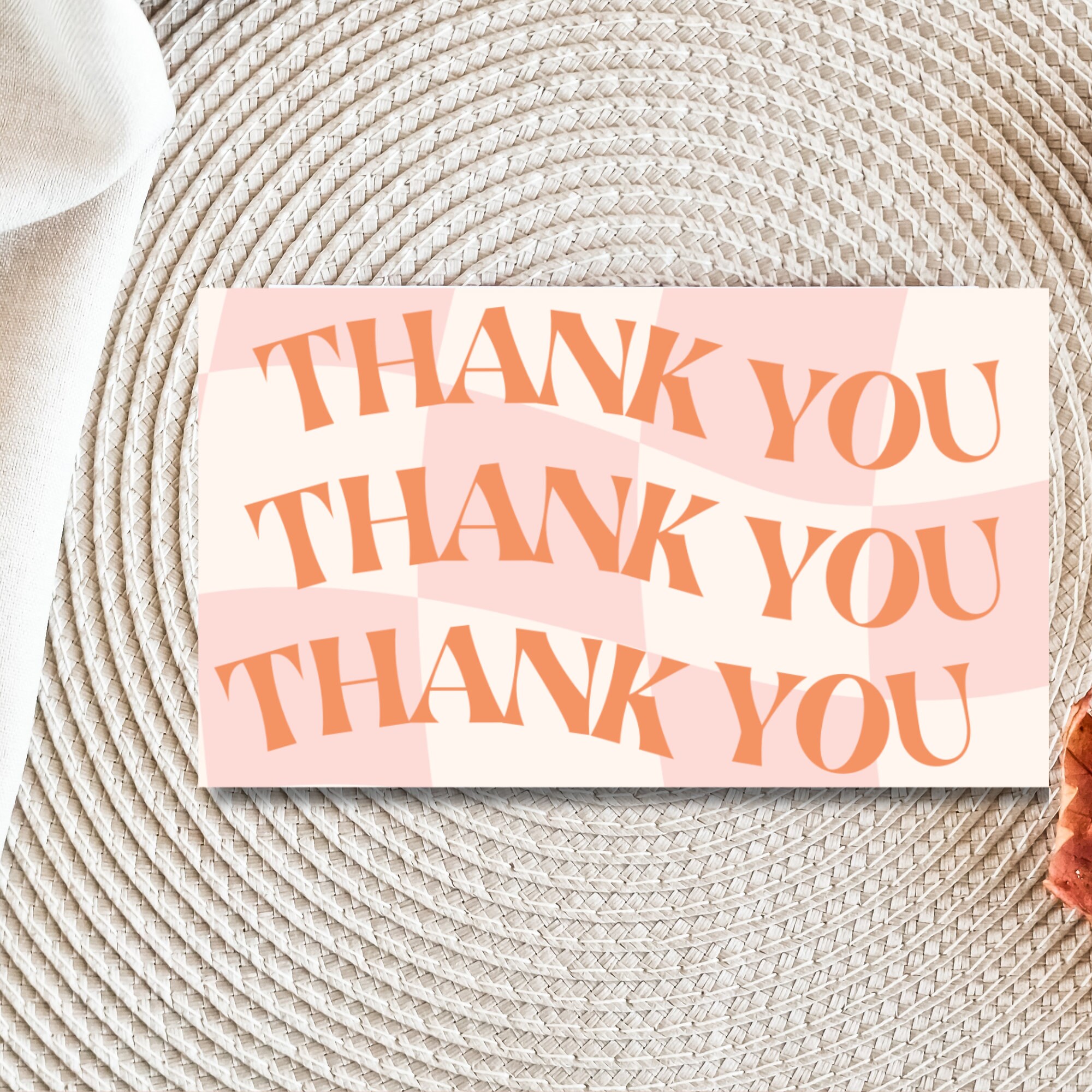 Thank You Retro Card Template Canva Editable Customizable Canva ...