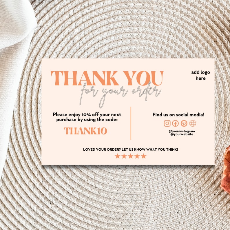 Thank You Retro Card Template Canva Editable Customizable Canva ...