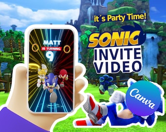 Sonic the Hedgehog Birthday Video Invitation