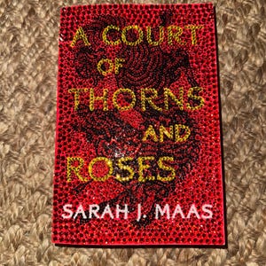 Custom Bedazzled Book Cover and Spine - ACOTAR
