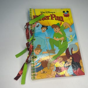 Peter Pan Junk Journal Notebook Disney Repurposed Book