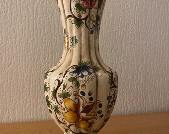 ヴィンテージ カポディモンテ 花瓶 – イタリアの花柄セラミック