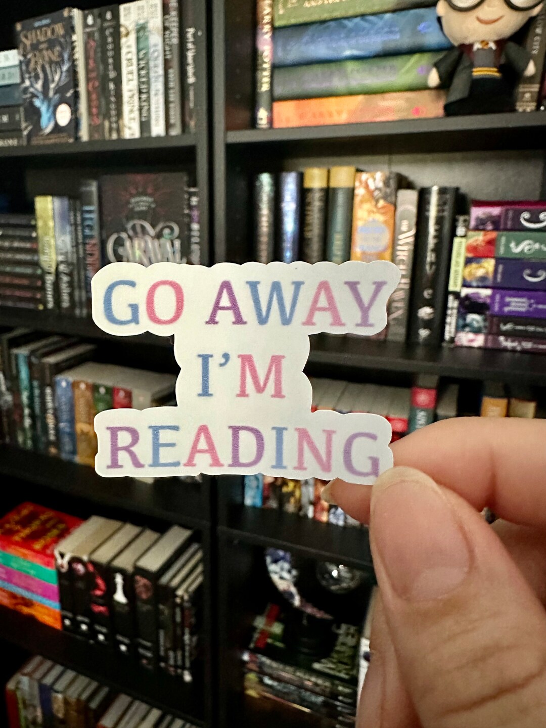 Go Away I'm Reading, Stickers for Kindle/laptop, Book Lover Gift, Water ...