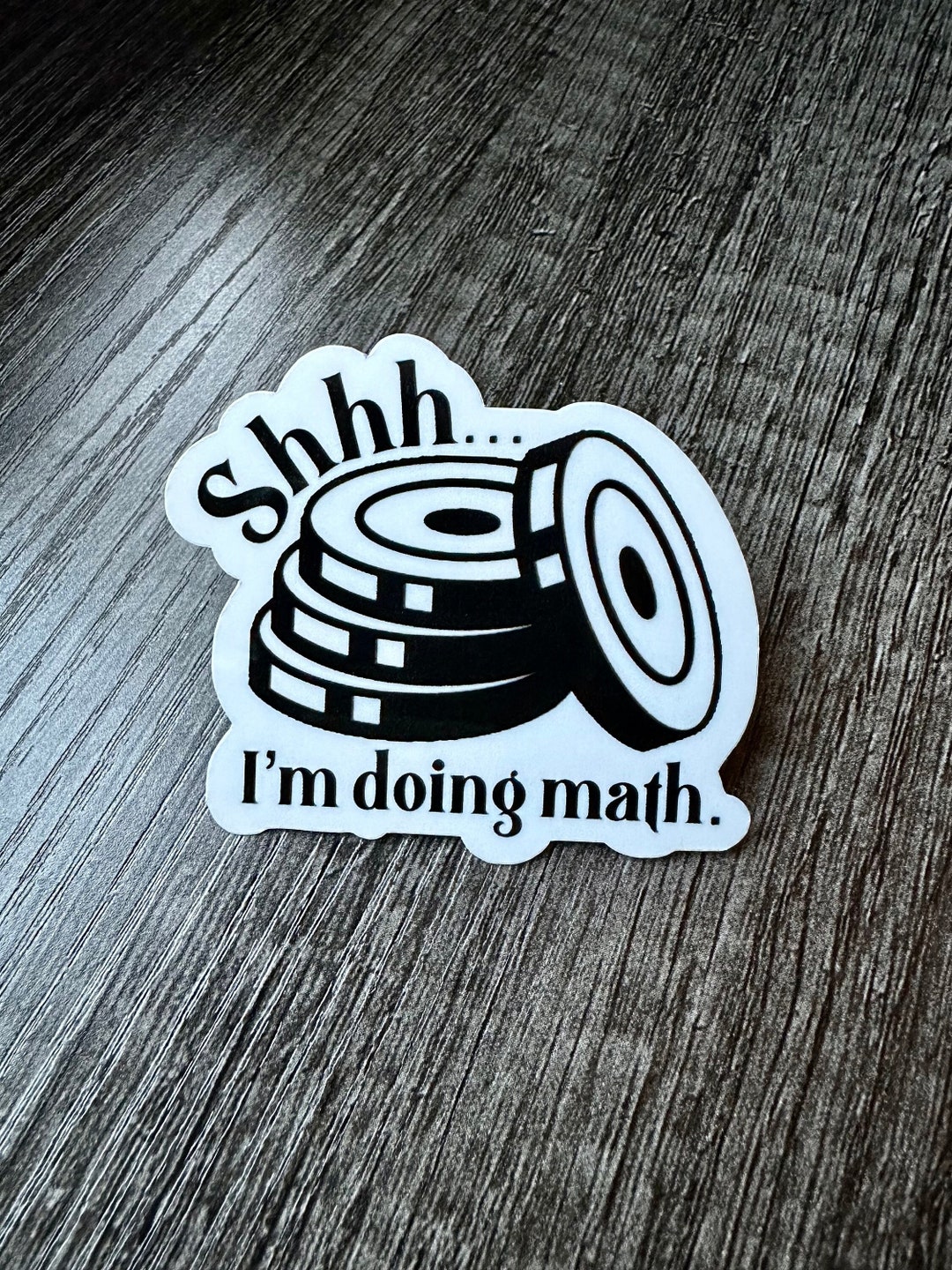 Shhh... I'm Doing Math, Stickers for Water Bottle, Gym Lover Gift, Best ...