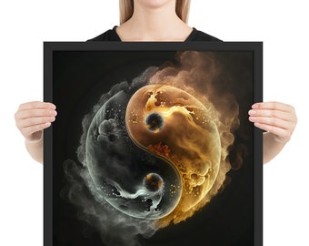 Yin Yang cinématographique, Œuvre d’art originale, Art cinématographique, Art mural, Décoration intérieure