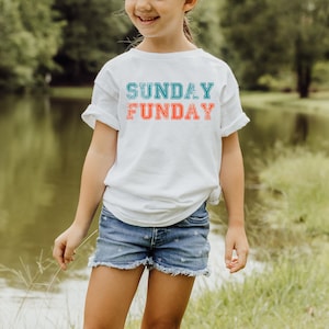 Kinder Sonntag Funday Miami Football Tshirt, Kinder Delfine Tshirt, Geschenk für Miami Dolphins Fan