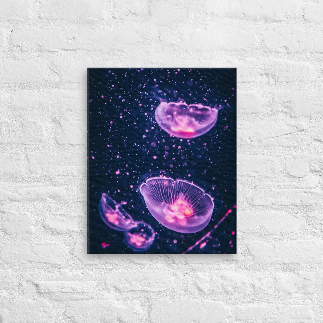 Jellyfish Art, Jellyfish Wall Decor, Natural Wall Art, Nature, Aquatic