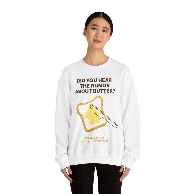 Dad Joke Butter Rumor Joke Unisex Heavy Blend™ Crewneck Sweatshirt Etsy