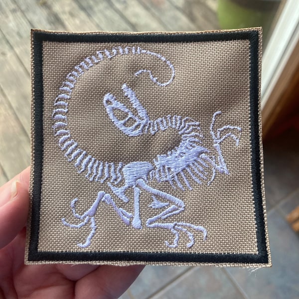 Velociraptor skeleton patch