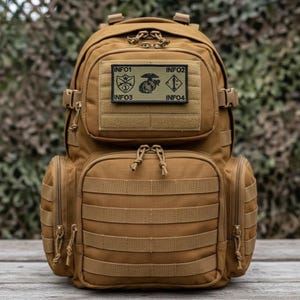 USMC Bagby grön FLAK/plate carrier-märke - 2 anpassningsbara emblem - 4 anpassningsbara text-/infofält - kardborremärken för enhetsemblem bild 4