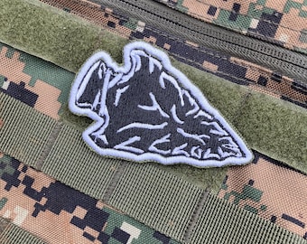 Arrowhead Patch - Iron On or Hook and Loop - (3”x4”)