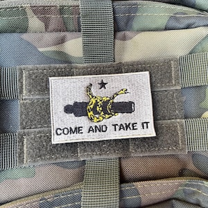 come and take it patch (iron on or hook and loop)