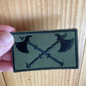 Set of 4 embroidered Viking patches image 3