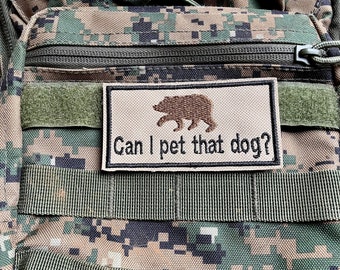 can I pet that dog? patch